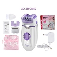 Kemei KM-2668 KM2668 เครื่องกำจัดขน 2 in 1 โกน+ถอน ATEE28 ในเครื่องเดียว เครื่องกำจัดขนไฟฟ้า ไร้สาย 