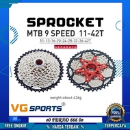 VG Sport 11-40/42T 9 Speed Sprocket Cassette Model