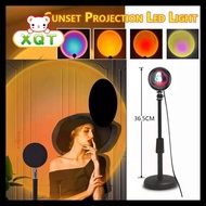 Lucky 4in1 Sunset Light Rainbow Color Sun Never Sets Projection Lamp W/ Steel Stand-Z477