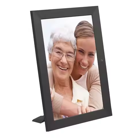 ABGN Full Function Digital Photo Frame With 8-Inch HD IPS Screen EU Plug - Plays Music, Pictures, An