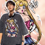 #現貨 月野兔 月光仙子 美少女戰士SAILOR 純棉做舊水洗短T 純棉 台灣製