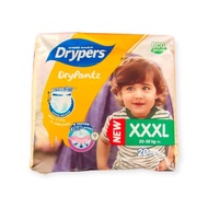 Drypers Drypantz Baby Diapers Mega Pants Comfortable Leak Protection Pack M58/L48/XL42/XXL36/XXXL20/