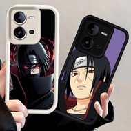 N136 Naruto Itachi Black and White Silicone Casing for VIVO T4 Y28 Y28s Y17S V25E iQOO Z9 Z10 Z9X 13