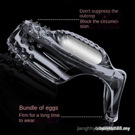 4 Types Crystal Condom Sleeve Lock Ring Delay Reusable Thick Silicone Condom