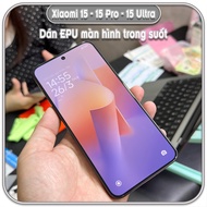 Screen protector for Xiaomi 15 - 15 Pro - 15 Ultra, self-healing EPU