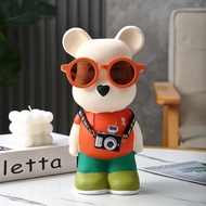 Bearbrick-bearbrick-bear-travel Bear-kt 28cm-Decorative Home decor, Luxurious-Beautiful, Cheap-Gift Meaningful