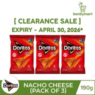 DORITOS NACHO CHEESE 190G - Set of 3s Expiry on April 30, 2026