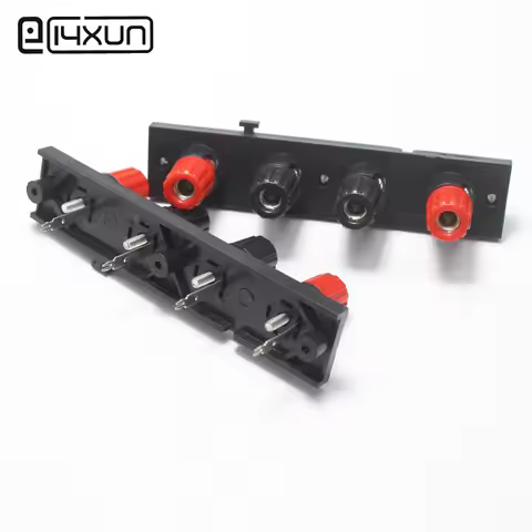 1pcs 4 Pin WP External Banana jack Speaker Amplifier Wire Clip Audio Socket WP4-11 4Pole DIY LED Spr