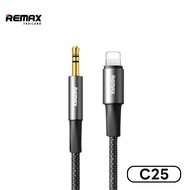 Remax Audio Cable C25 / C26 - สายแปลงสัญญาณ Type-C to AUX 3.5 mm. / L to AUX 3.5 mm. สายยาว 1.2 เมตร