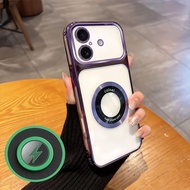 Suitable For iPhone 16 plus phone case New magnetic magnifying glass wireless charging sheet large l