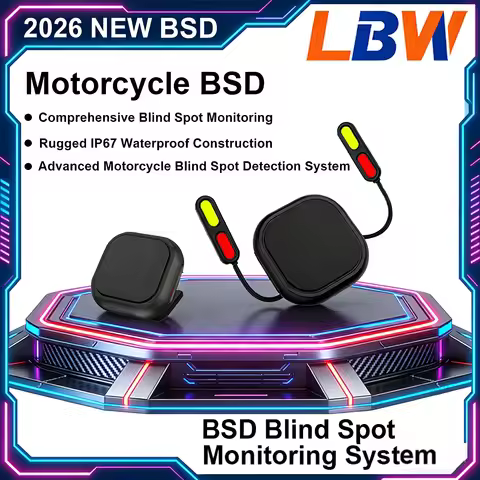24GHz Radar BSD01 Motorcycle BSD Blind Spot Detection System LED Safety Alert