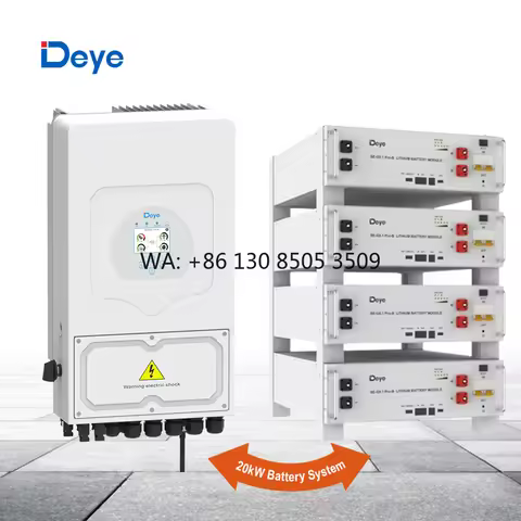 Customized Deye 5kW 6KW Single Phase Hybrid Energy Inverter 10kWh 20kWh Lithium Battery All in One S