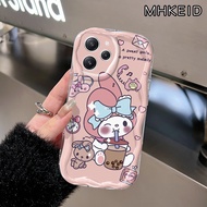 MHKEID Casing Hp Xiaomi Redmi 12 4G Redmi 12 5G Redmi Note 12R 5G Case Pola Kuromi dan Melodi yang l