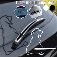Funny Dog Tail Wiper Decal Interesting Dog Tail Wiper Sticker H6t0