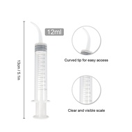50pcs Disposable Elbow Syringe Impression Syringes Irrigation Syringe
