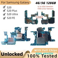 Unlocked S20FE G781U Board For Samsung Galaxy S20 Ultra G988B/U G980F G981U G981B S20 Plus G985F G98