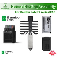 Bambu Lab Original Hotend 0.4/0.6/0.8mm Hardened Steel for X1/P1/X1C/P1P/P1S 300°C