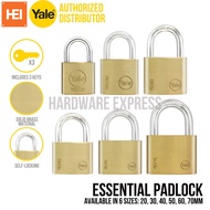 YALE Padlock Essential Series YE1 - 20mm / 25mm / 30mm / 40mm / 50mm / 60mm / 70mm