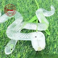 Transparent Scales Small Snake Decompression Pinch Toy Activity Viper Joint Bending Stall Trick T0c2