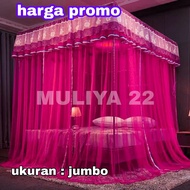 kelambu kain tebal ukuran jumbo kelambu tempat tidur dewasa kelambu bunga kain tebal kelambu karakte