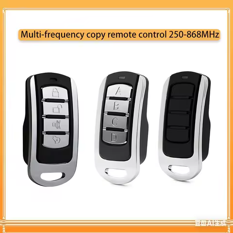 Multi-frequency 250-868 MHz clone copy replication remote control 868 MHz brand garage door remote c