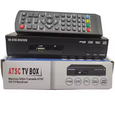 ATSC Digital Converter Box with Recording Function Media Player TV Tuner Set Top Box Digital Channel