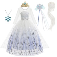 Frozen 2 Elsa Princess Dress Elsa Girls Dress Elsa Children Dress Elsa White Princess Dress