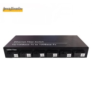 6Port 10/100M Ethernet Switch 6 Fiber Port 25KM 2UTP RJ45 Fiber Optical Transceiver Optical Media Co