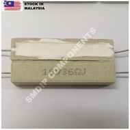 2PCS 36R ±5% 10W, Axial Lead Through Hole Wirewound Cement Resistor (10W36RJ)