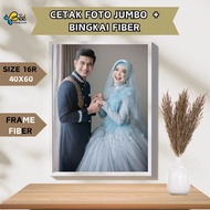 CETAK FOTO HD + FRAME FIBER 16R 40X60 ,  Cetak Foto prewedding , Cetak Foto Wedding , Cetak Foto Wis