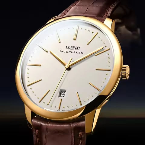 Switzerland LOBINNI Luxury Brand Japan MIYOTA 9015 Automatic Mechanical Men's Watches Sapphire 7.9 m