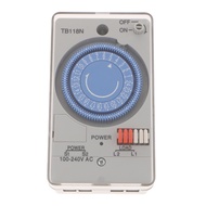 TB118N Mechanical Timer Switch Mini Mechanical Timer Relay Mechanical Timer Switch 230V 60Hz 24 Hour