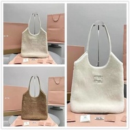 5BG231 IVY Lamb Wool/Fluffy Tote Bag 5594