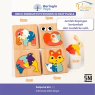 Beringin Toys - Wooden 3D Snap Puzzle 3D Puzzle/ Puzzle Toy/ Jigsaw Puzzle/
