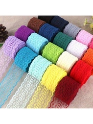10 Yards/Roll Lace Trim, 4.5CM/1.77in Wide, Suitable For Headwear, Apparel, Lingerie, DIY Crafts, Gi