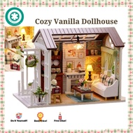 Miniature Dollhouse DIY Kit 2026 Miniature House Doll House Kit with Furniture LED Lights Miniature