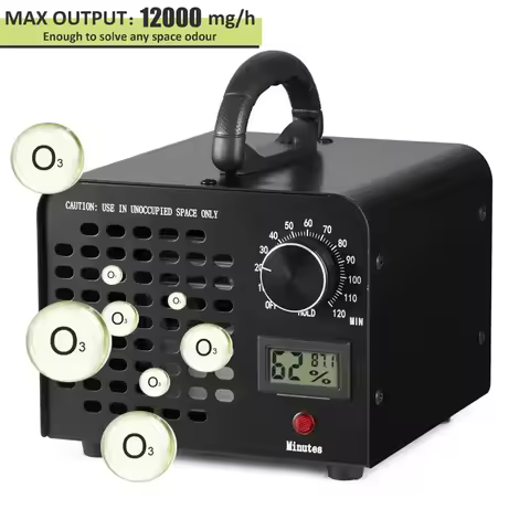 12g Ozone Machine Ozone Generator Air Purifier Remove FormaldehydeOdor Deodorize Home Kitchen Office