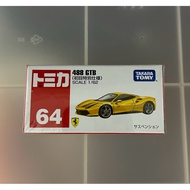 Takara Tomy Tomica No. 64 Ferrari 488 GTB Yellow Special Colour