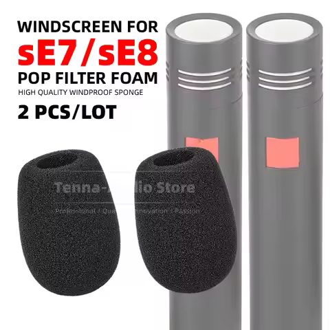 For sE 7 8 Electronics sE7 sE8 Microphone Windshield Pop Filter Windscreen Reduce Noise Sponge Mic F