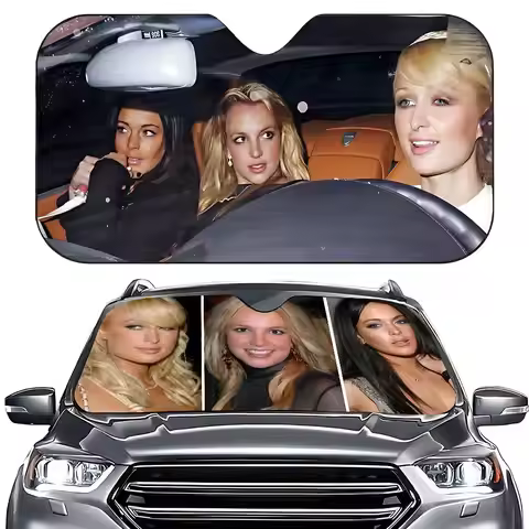 Paris Britney Lindsay-Hilton Car SunShade Car Sunshade Covers Cover Universal Windscreen Folding Vis
