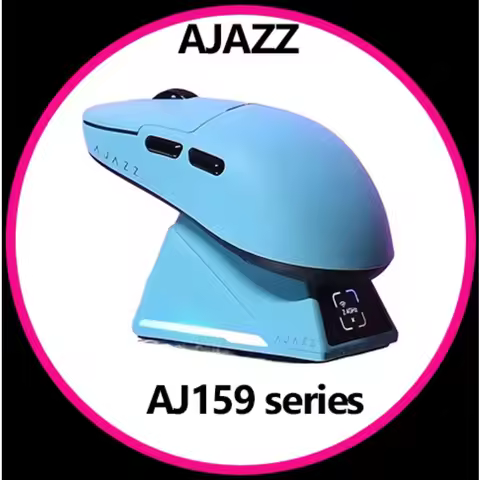 AJAZZ AJ159 APEX Wireless Mouse AJ159 Pro Three Mode Sensor Charging Base 400mAh 8K Gaming Mouse Lig