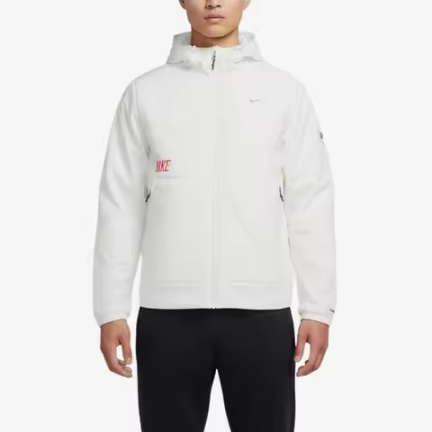 Nike genuine S new men's white lightweight windproof simple hooded jacket IQ3715-133