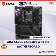 MSI X670E CARBON WIFI ATX AM5 MOTHERBOARD (3 YEARS WARRANTY)