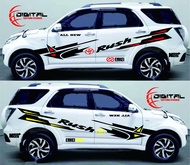 stiker rush sticker terrios stiker cutting toyota avanza xenia vios etios valco agya side body