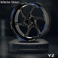 Reflective Motorcycle Accessories Wheel Sticker Rim Stripe Tape Decals Waterproof For Yamaha YZ 125 