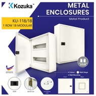 KOZUKA KU-118/18 METAL MODULAR ENCLOSURE DB BOX (1 ROW 18MODULAR) 18WAY