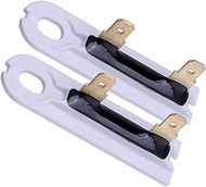 2 PCS Tumble Dryer Thermal Fuse Compatible with Whirlpool Kenmore AP6008325 G4AP0500 3388651 694511 