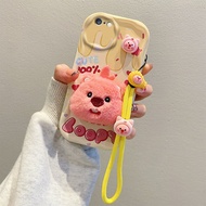 Biruiqu3c Trường Hợp Đối Với iPhone 6 6S 7 8 Cộng Với Thời Trang Và Dễ Thương Kem Sang Trọng vỏ điện