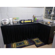 Langsir meja dapur / Skirting table top