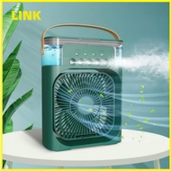 LINK Portable USB Fan Air Cooling Fan Aircond Humidifier Purifier Mist Cooler with 7 LED Light Kipas Penyejuk Mini Meja